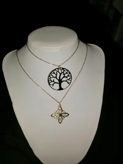 Set de collares con dijes Acero Quirúrgico 316L - miniatura 2