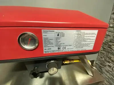 Horno de pizza a gas rojo - miniatura 1