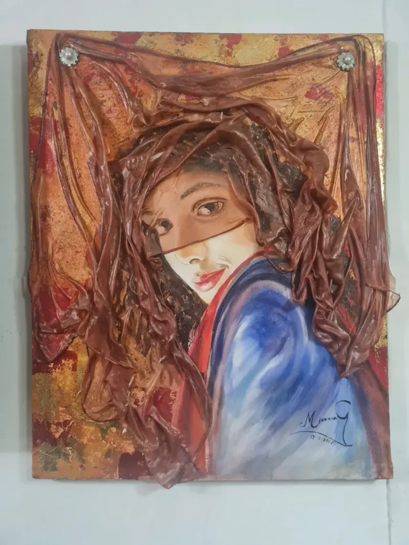 Cuadro artístico,oleo sobre tela - 1