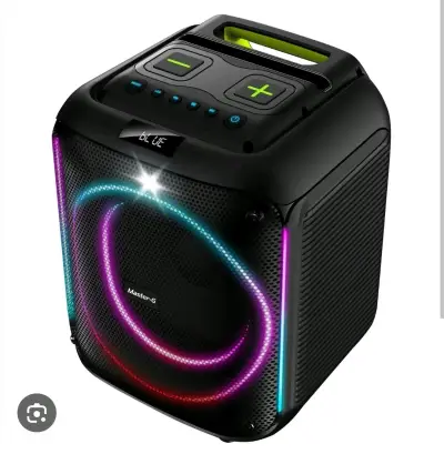 Parlante karaoke portátil con luces LED. Máster G - miniatura 1