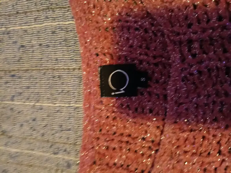 Sweater tejido rosado brillante - 3