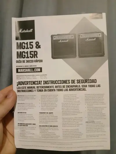 Amplificador Marshall MG15 - miniatura 2