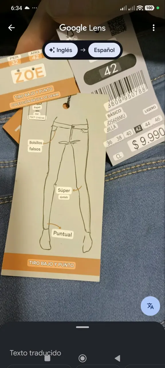 Jeans skinny low rise Zoe 42 - 2