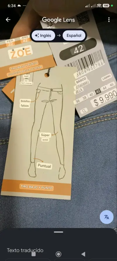 Jeans skinny low rise Zoe 42 - miniatura 2
