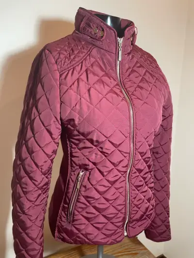 Chaqueta acolchada burdeos mujer - miniatura 2
