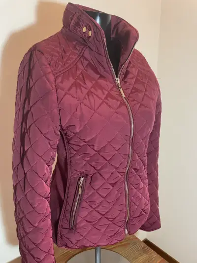 Chaqueta acolchada burdeos mujer - miniatura 3