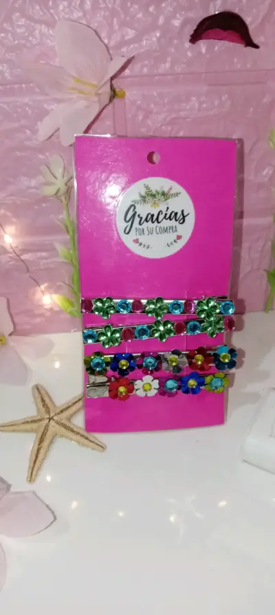 Pinza para cabello 100% echas a mano - miniatura 1