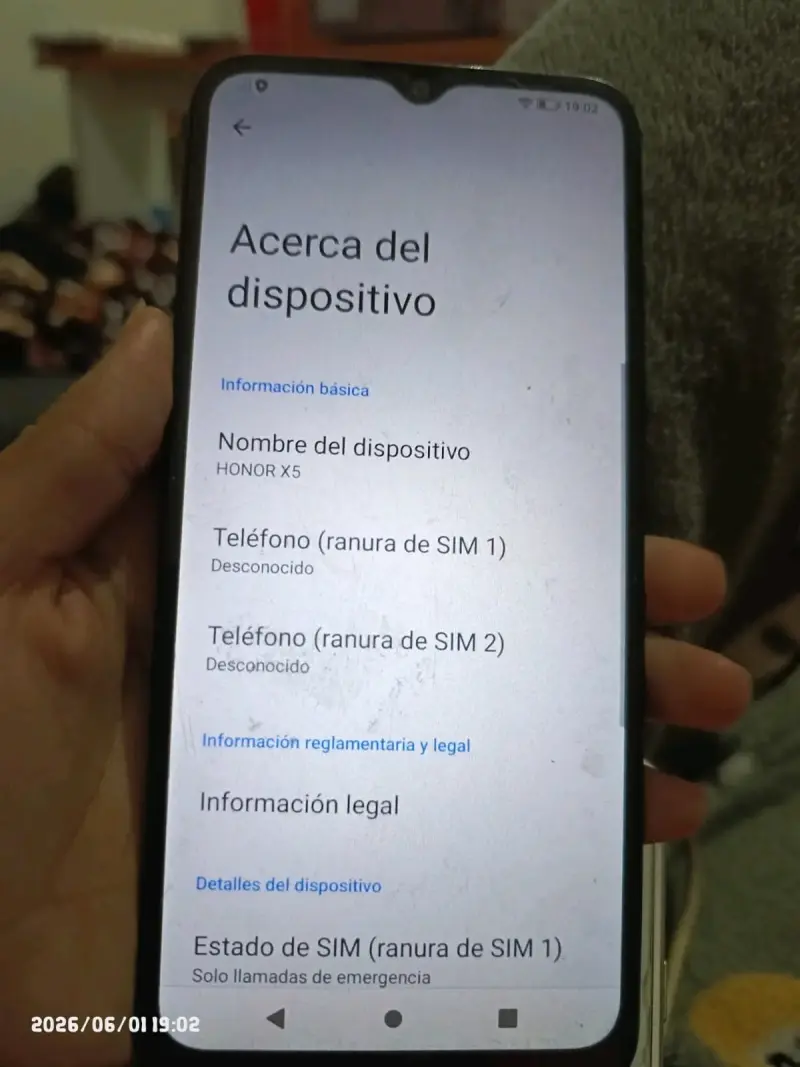Smartphone honor x5 - 5