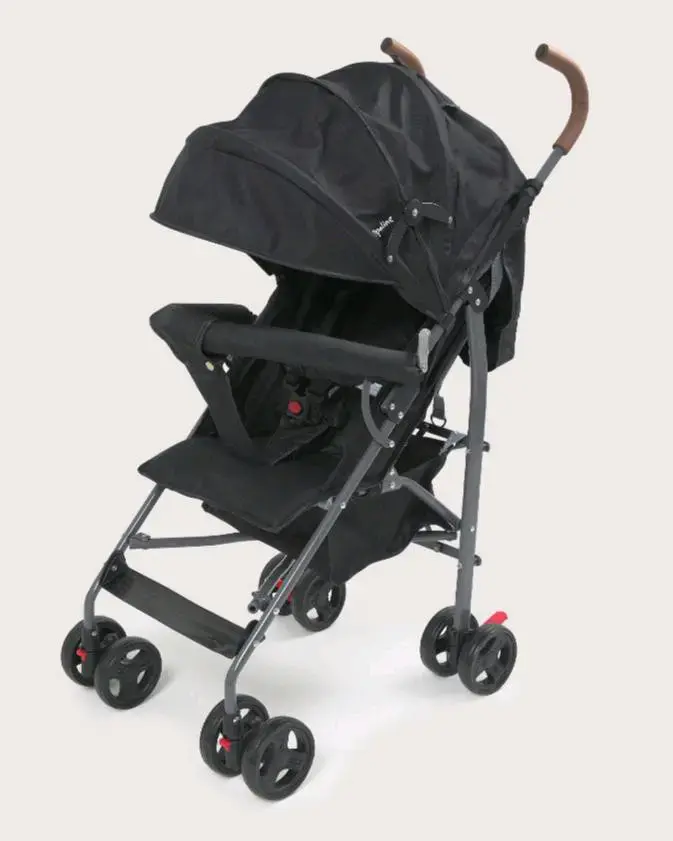 Coche de paseo negro compacto - 2