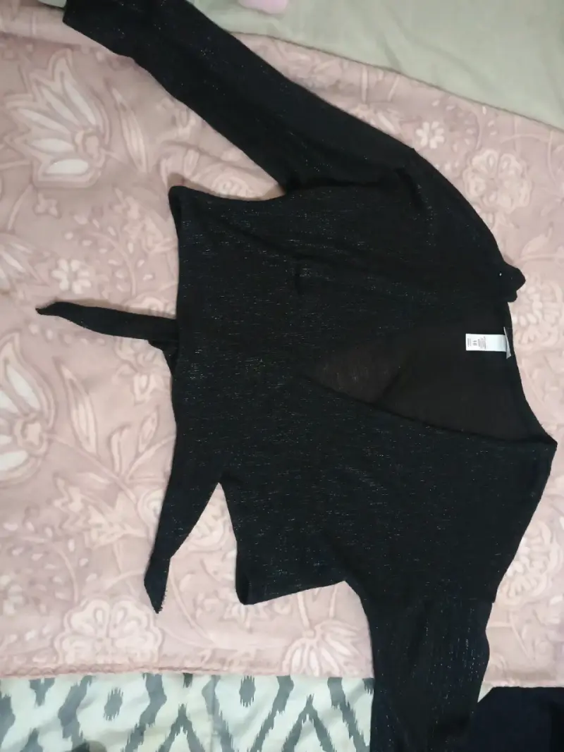 Tapadito negra con brillo - 2