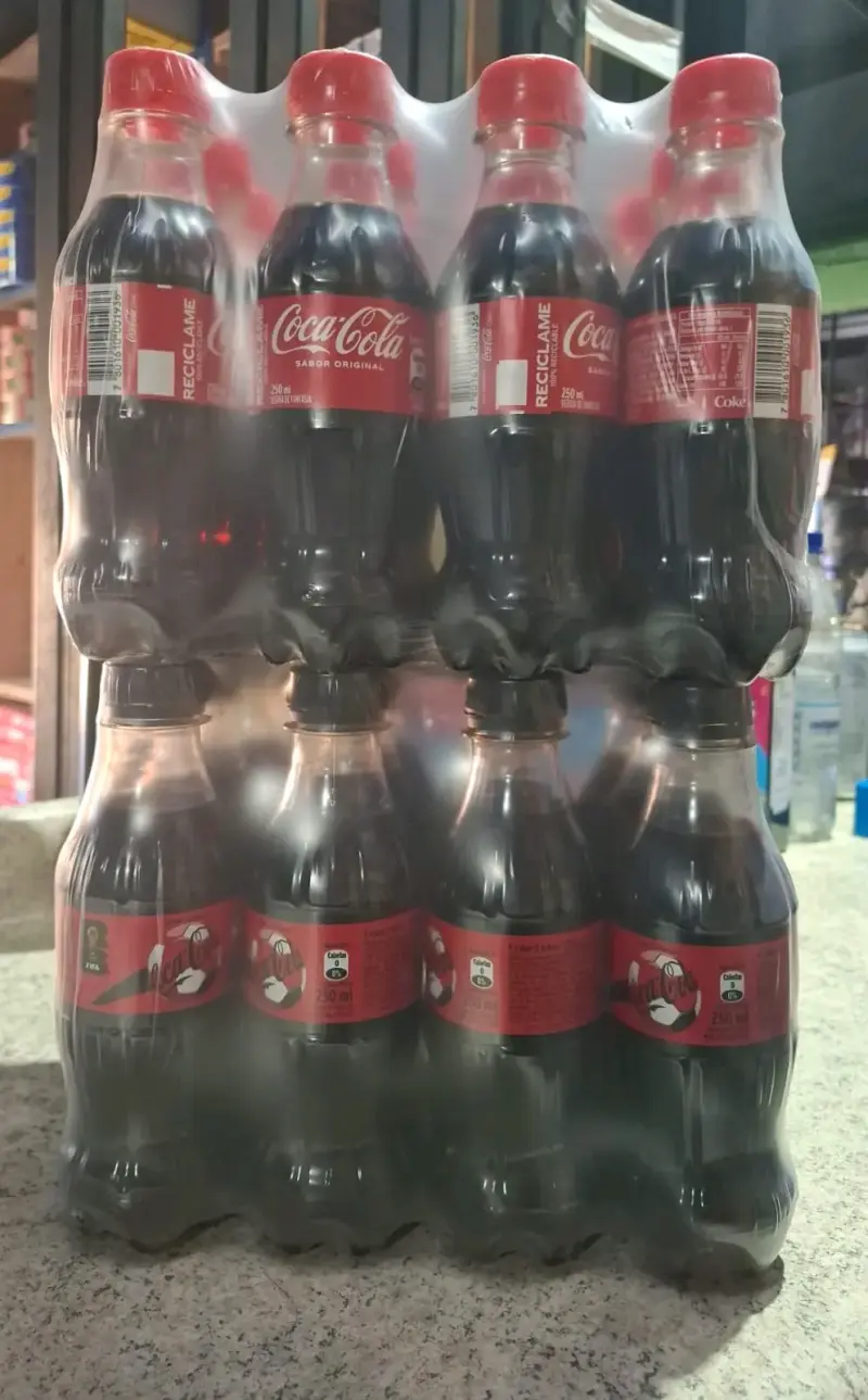 Pack botellas Coca-Cola 250ml valor unidad $250