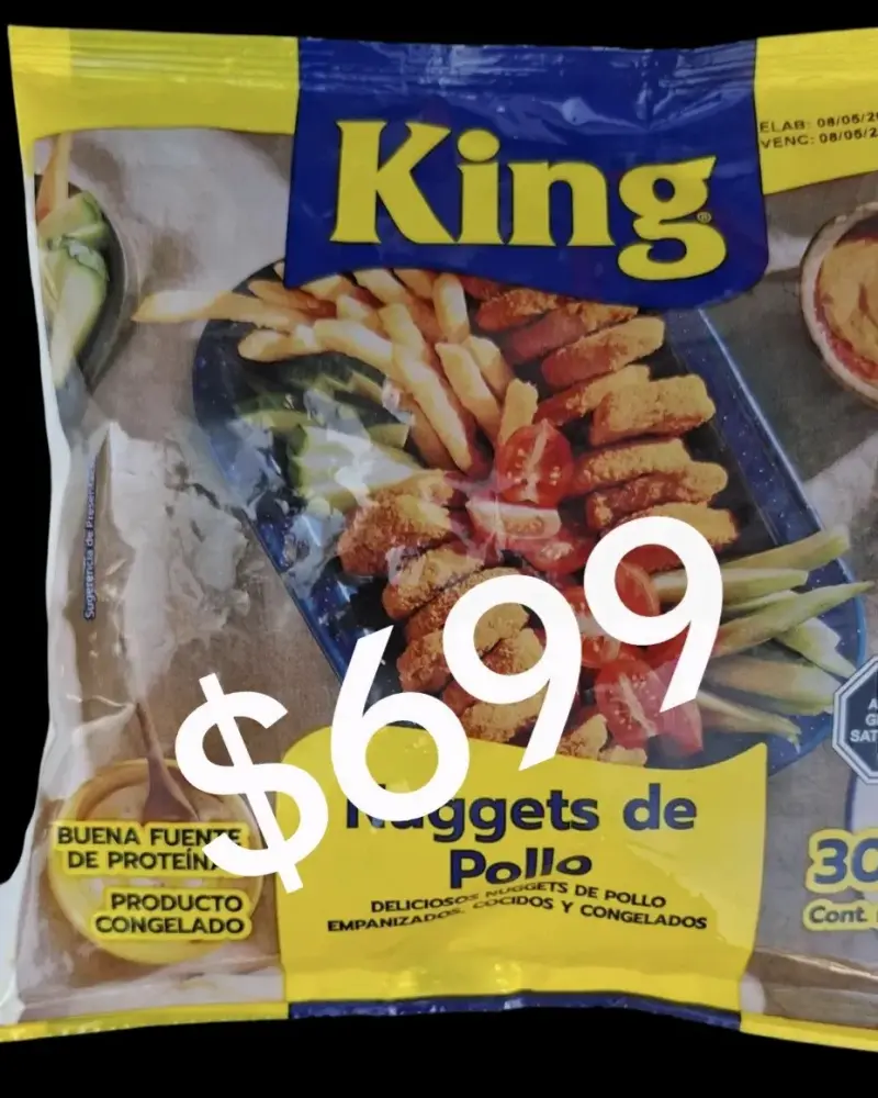 Nuggets de pollo congelados $699 × unidad