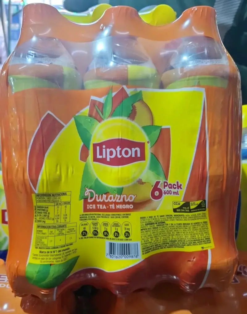Pack Lipton Ice Tea Durazno $1090 la unidad