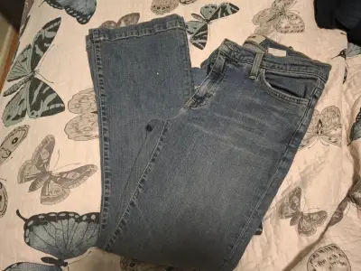 Jeans azul oscuro para mujer - miniatura 3