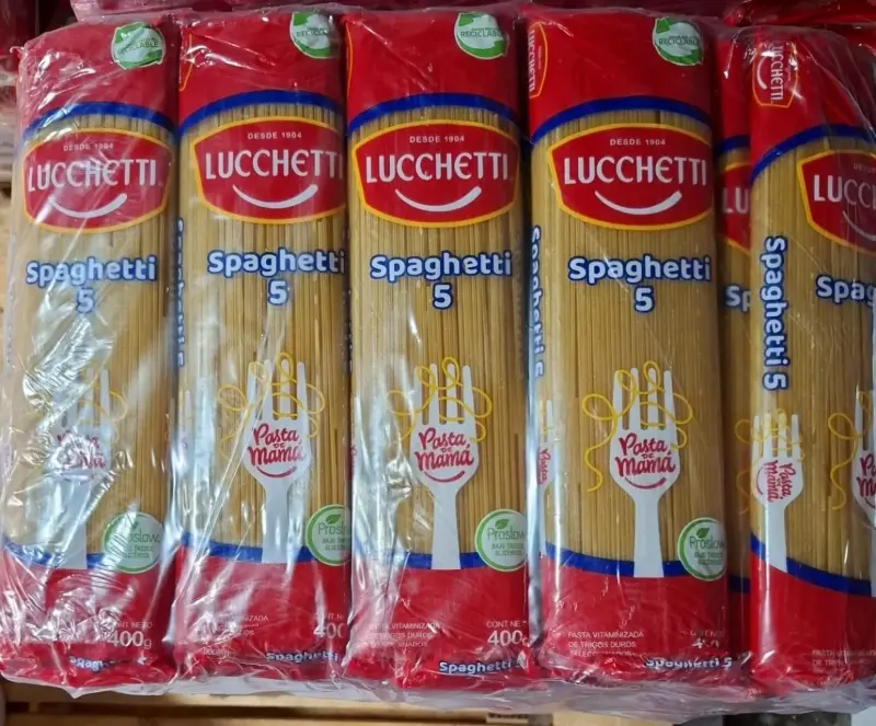 Paquete de Spaghetti Lucchetti valor $690 x manga