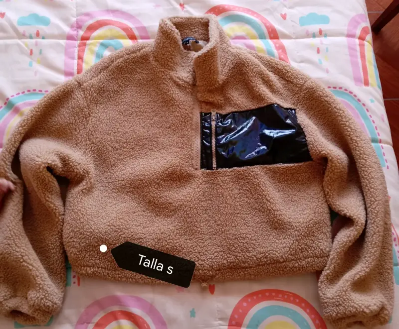 Chaqueta polar camel talla S