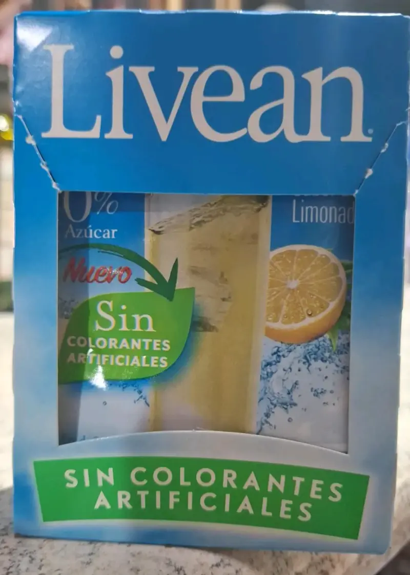 Caja de limonada Livean 0% azúcar $149 x unidad