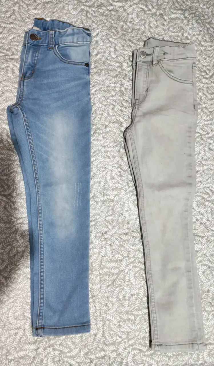 Jeans azul y gris claro para niños - 1