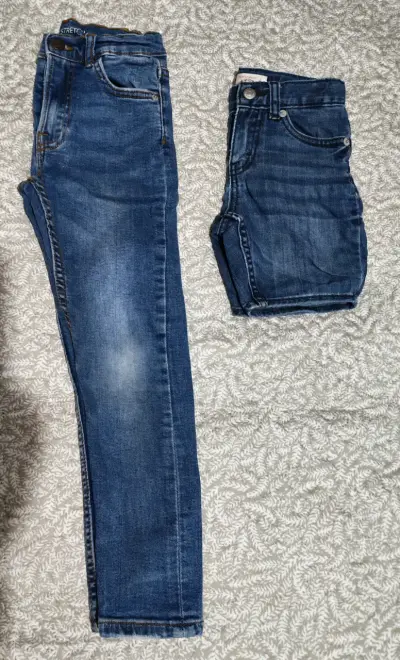 Jeans azul y gris claro para niños - miniatura 5