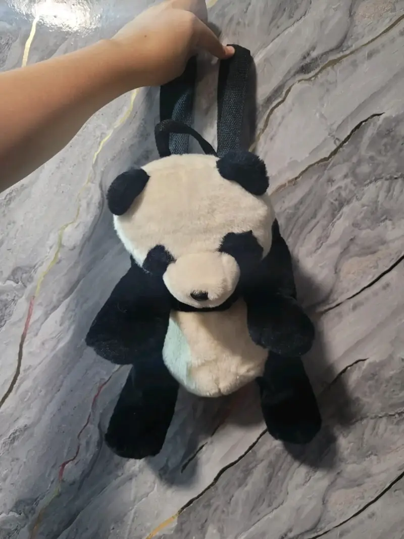 Mochila de peluche panda