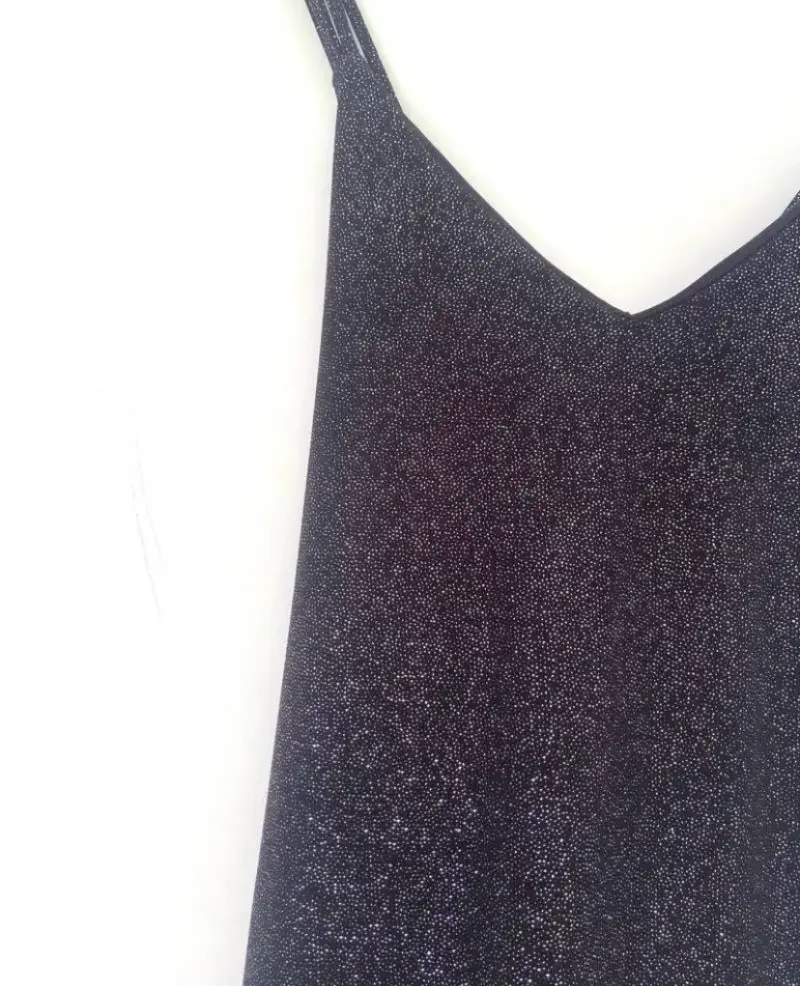 Vestido negro brillante - 2