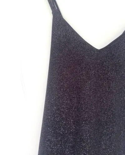 Vestido negro brillante - miniatura 2