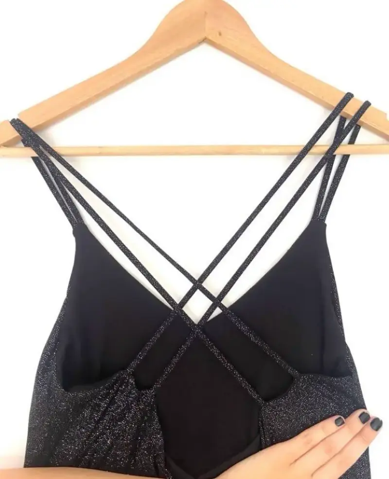 Vestido negro brillante - 4