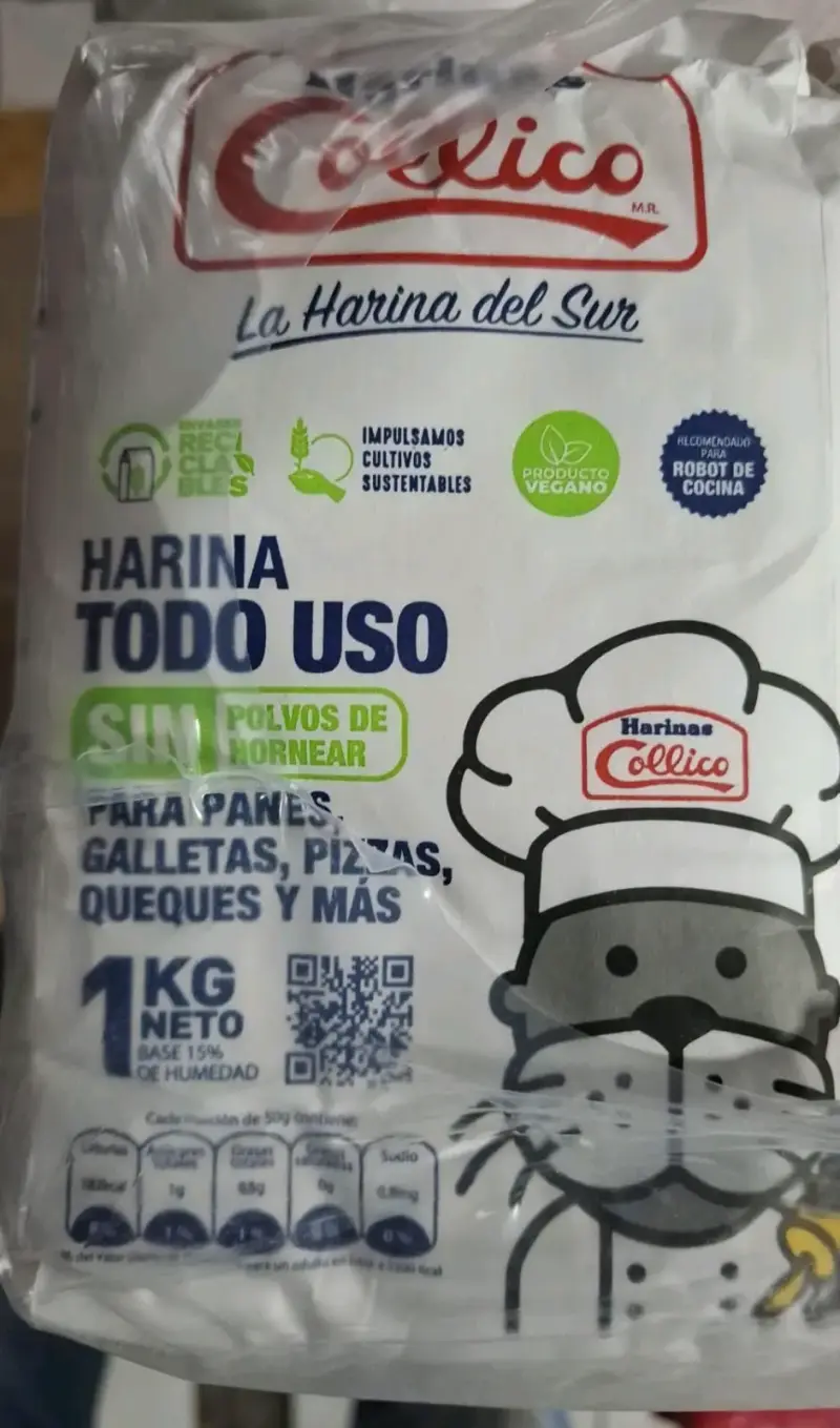 Harina todo uso 1 kg Collico $790 x manga