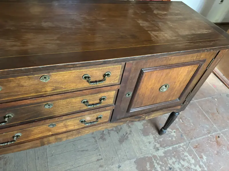 Buffet de madera antiguo - 5