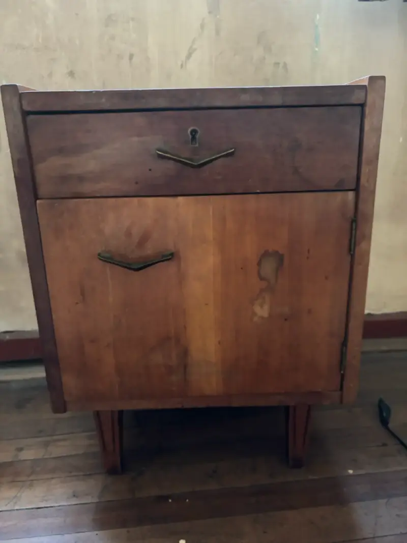 Mueble vintage de madera con cajón - 2