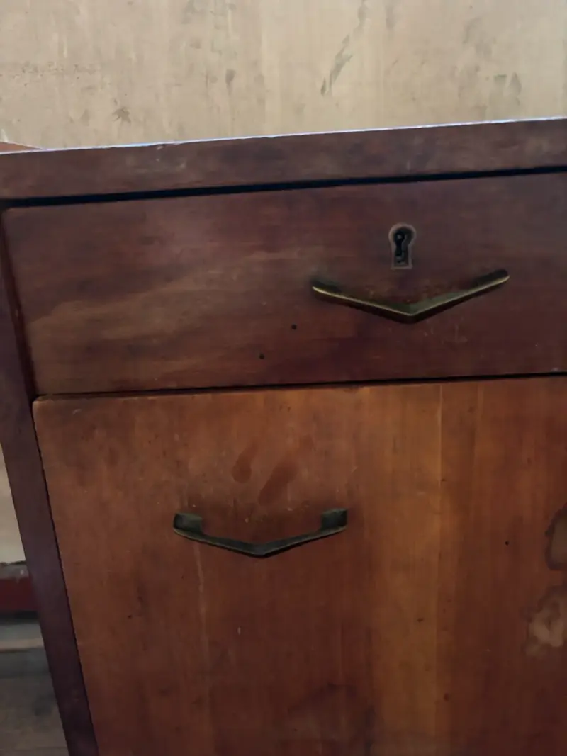 Mueble vintage de madera con cajón - 3