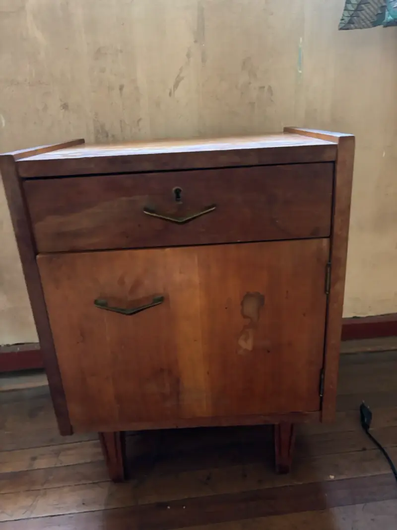 Mueble vintage de madera con cajón - 4
