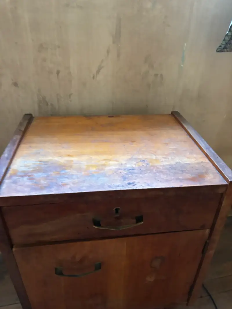 Mueble vintage de madera con cajón - 5