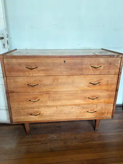 Cómoda de madera vintage - miniatura 2