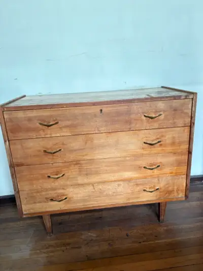 Cómoda de madera vintage - miniatura 4