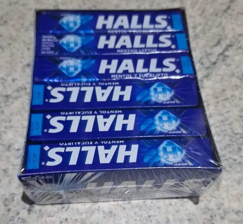 Pack de pastillas Halls mentol $241