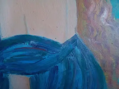 Pintura al óleo de mujer - miniatura 4