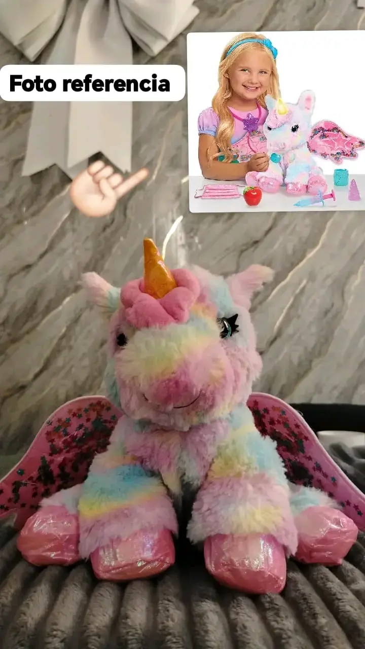 Peluche unicornio Barbie arcoiris