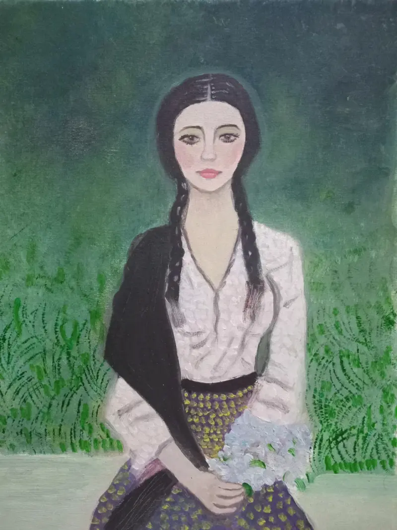 Pintura retrato mujer - 1