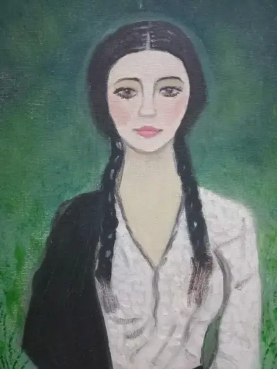 Pintura retrato mujer - miniatura 2