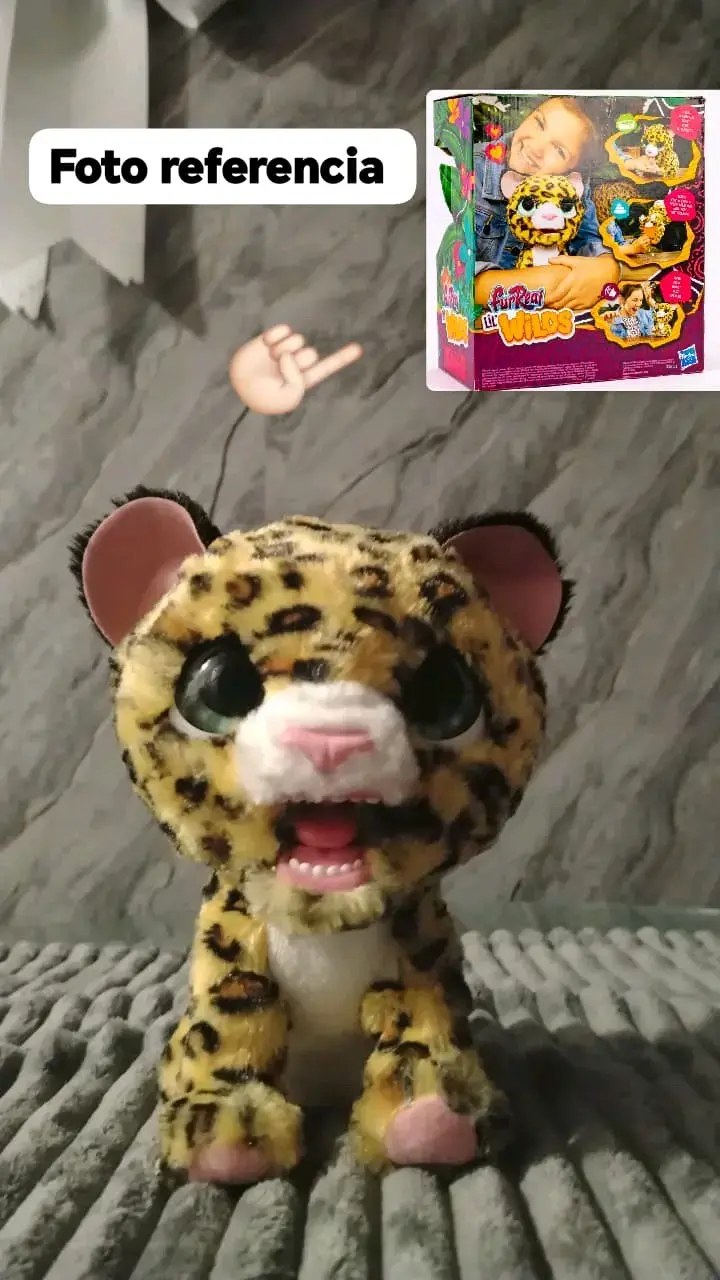 Peluche interactivo leopardo