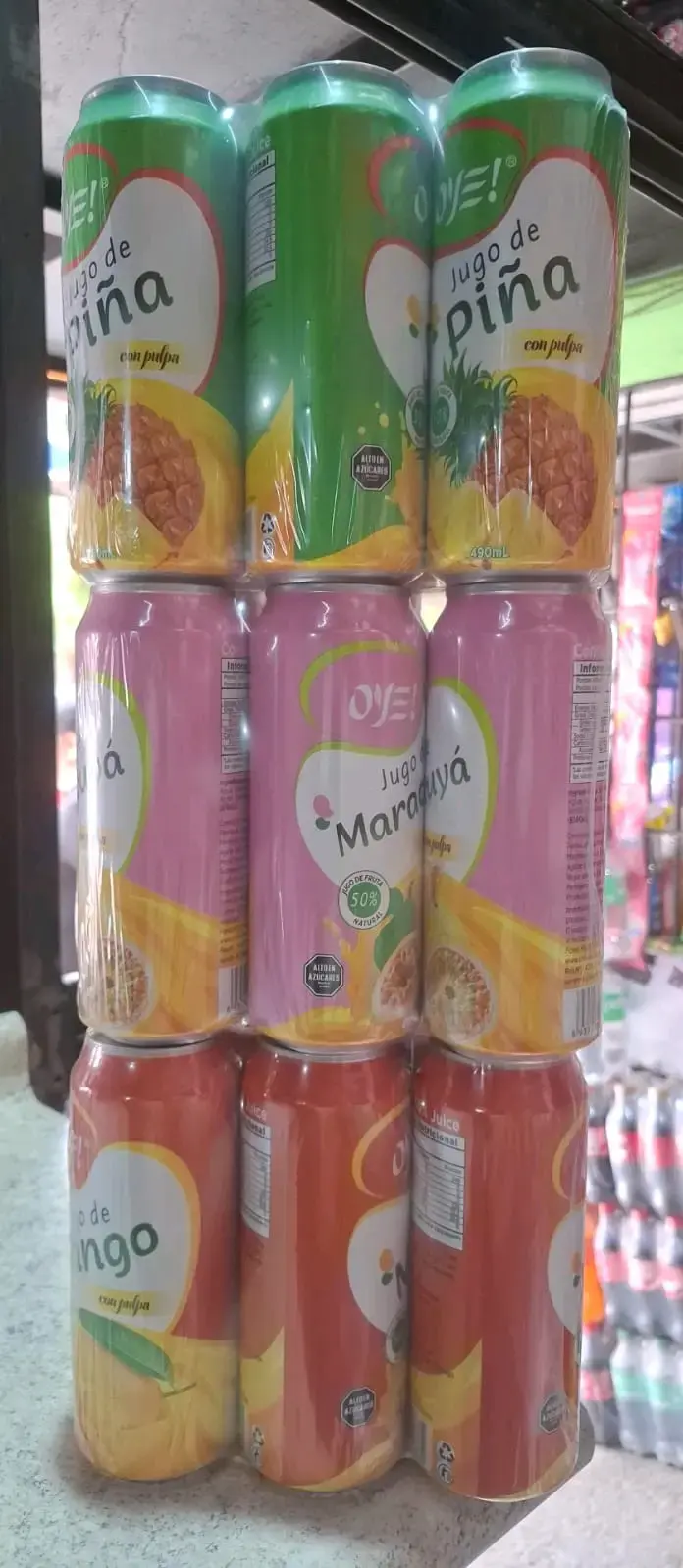 Pack de jugos 100 % pulpa y trozos de fruta $699