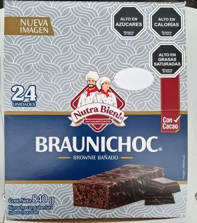 Caja de 24 brownies bañados $10300