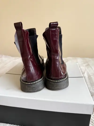 Botines burdeos charolados - miniatura 3