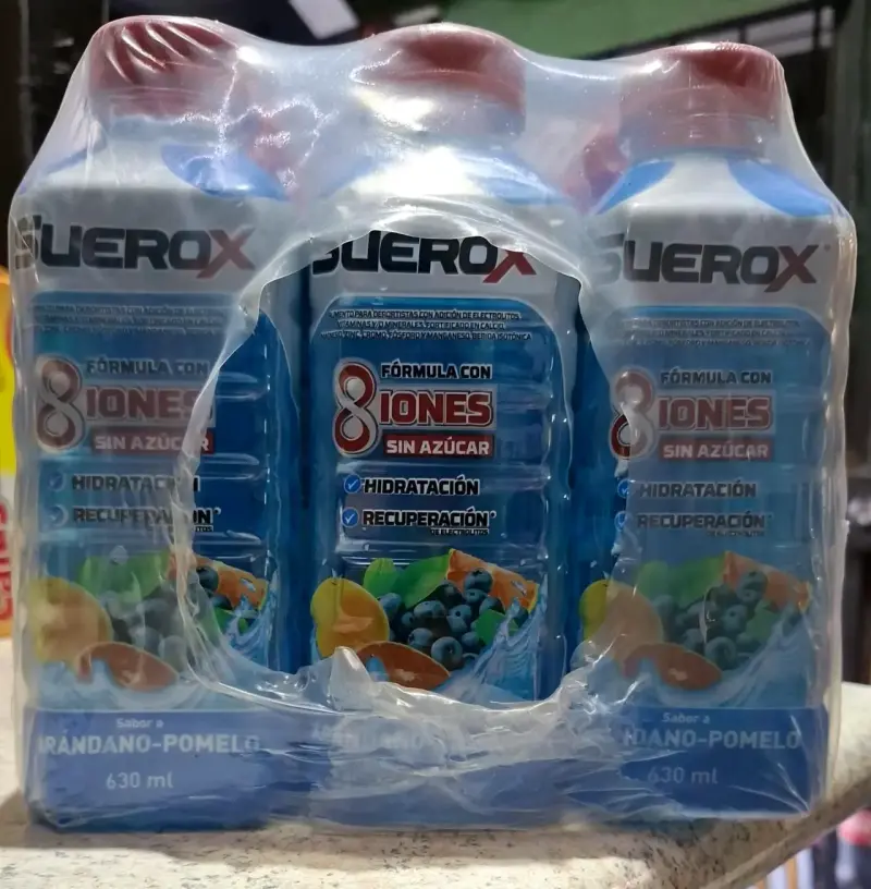 Pack Suerox Sabor Arándano-Pomelo $1490 unidad