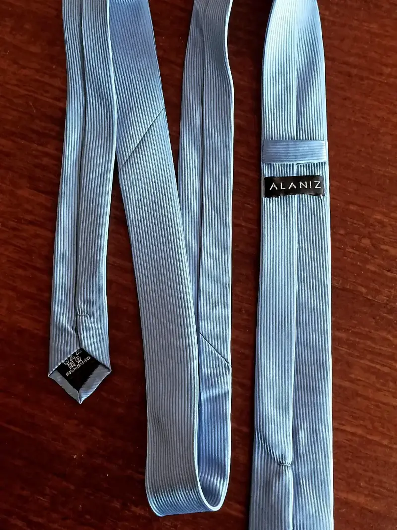 Corbata azul rayada Alaniz - 1