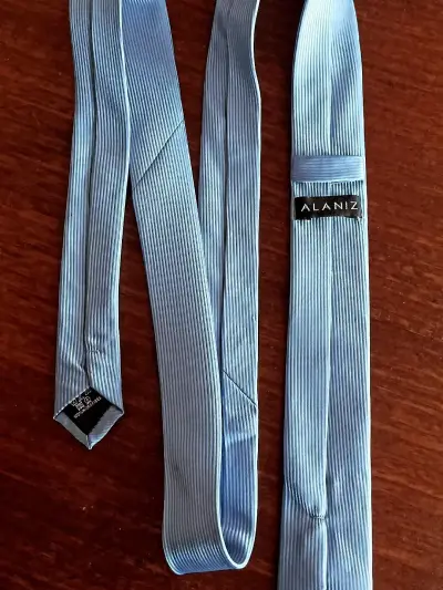 Corbata azul rayada Alaniz - miniatura 1