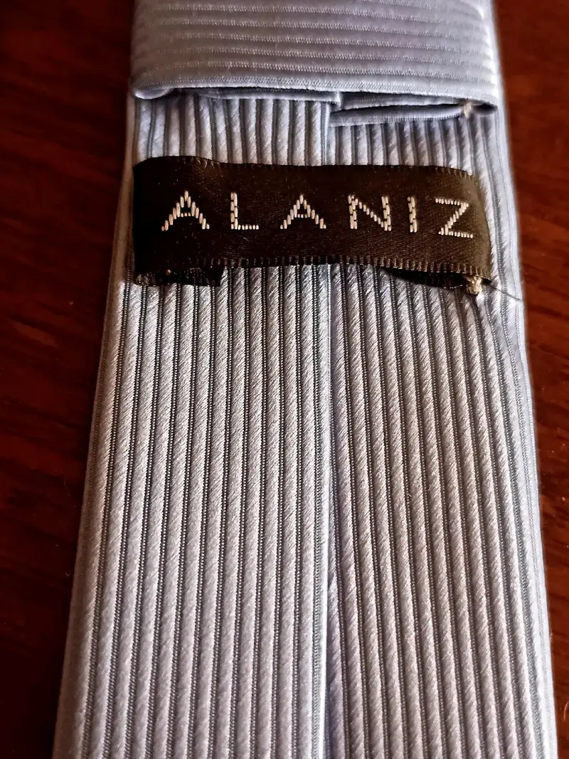 Corbata azul rayada Alaniz - 2