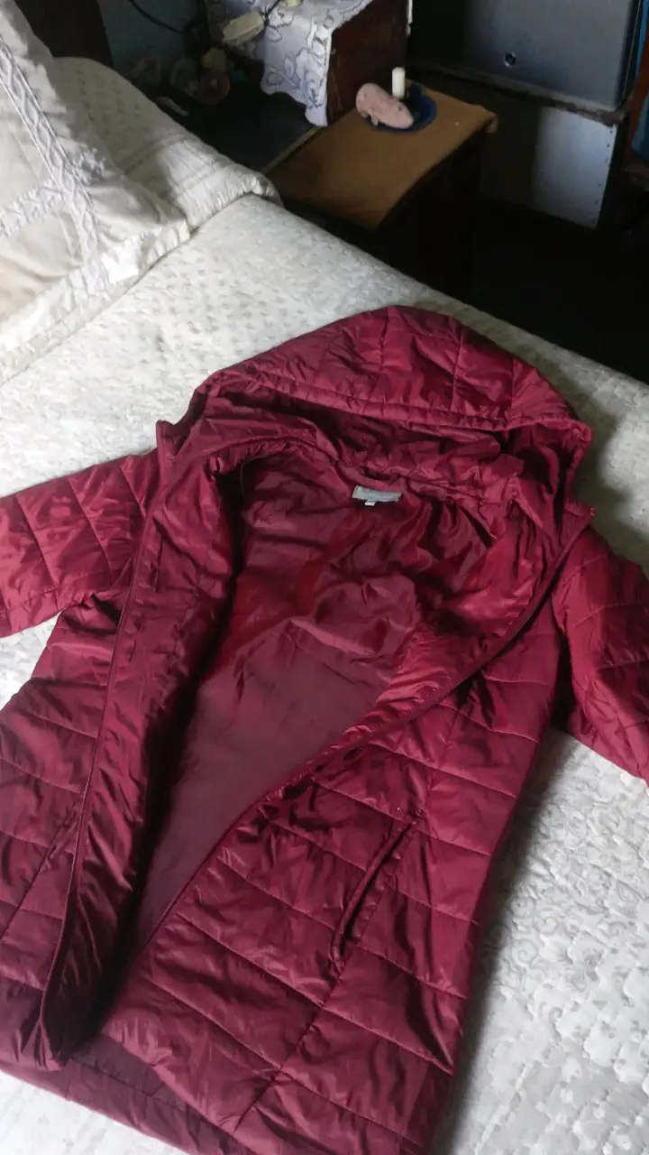 Parka acolchada burdeos - 2