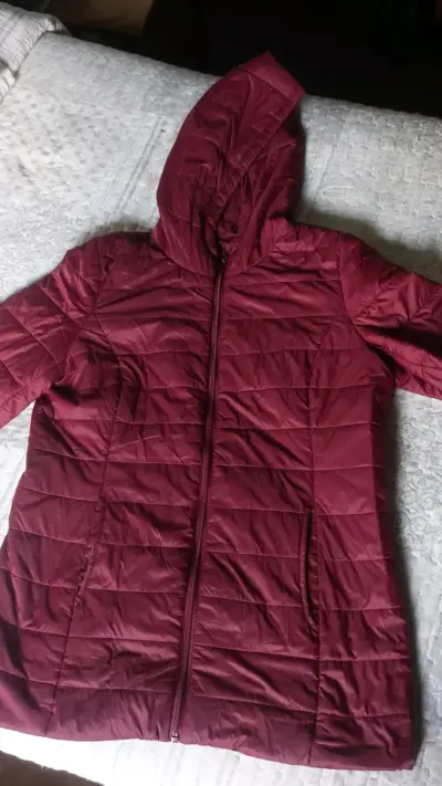 Parka acolchada burdeos - miniatura 3
